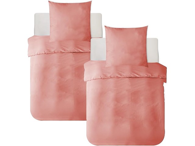 Mr&hm beddengoed, 200 x 200 cm roze - afbeelding 1 van  5