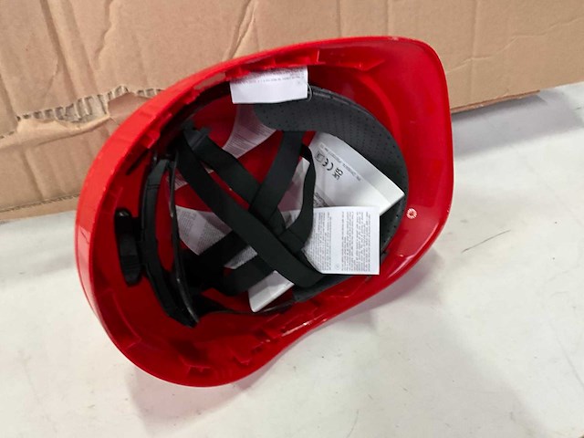 Msa verstelbare veiligheidshelm rood (18x) - afbeelding 4 van  4