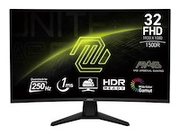 Msi mag 32c6x - led-scherm - gaming - gebogen - 32" (31,5" zichtbaar) - 1920 x 1080 full hd (1080p) @ 250 hz - afbeelding 1 van  2
