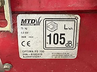 Mtd optima ps700 veegmachine - afbeelding 2 van  5