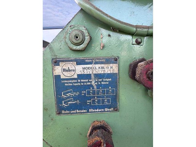 Mubea kbl 11 n pons- en knipmachine - afbeelding 3 van  10