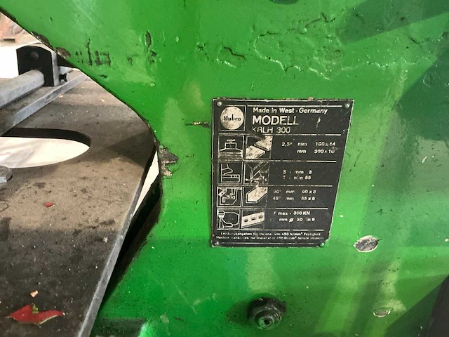 Mubea kblh300 pons- en knipmachine met uithoek - afbeelding 8 van  10