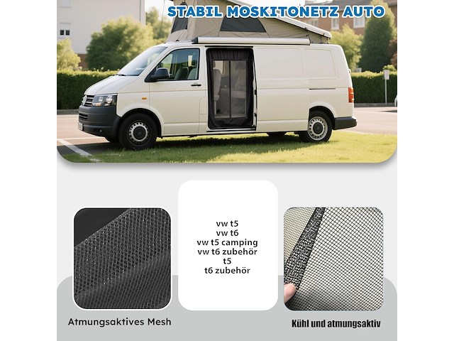 Muggennet voor vw t5 - t6 - afbeelding 3 van  4