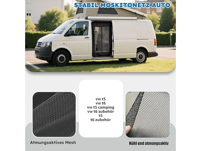 Muggennet voor vw t5 - t6 - afbeelding 3 van  4