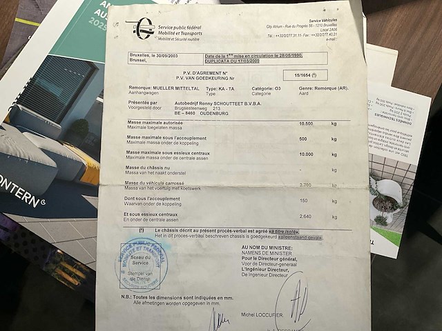 Muller mitteltal ka-ta vrachtwagentrailers - afbeelding 15 van  22