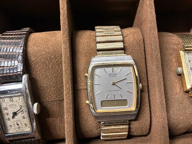 Multi-merk - pontiac - verdal - omega - oris - seiko - zaria - tollet - sully verschillende modellen polshorloge - afbeelding 3 van  17