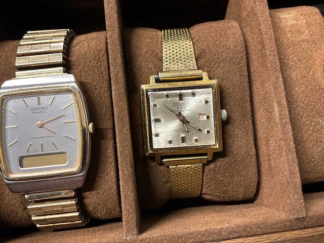 Multi-merk - pontiac - verdal - omega - oris - seiko - zaria - tollet - sully verschillende modellen polshorloge - afbeelding 4 van  17