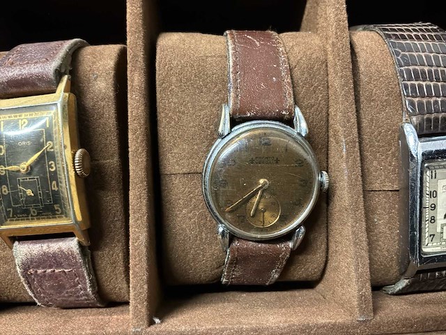 Multi-merk - pontiac - verdal - omega - oris - seiko - zaria - tollet - sully verschillende modellen polshorloge - afbeelding 17 van  17