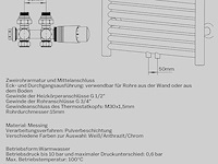 Multiblock thermostaat hoek- en doorlaatvormset aftapblok voor radiatoren - afbeelding 5 van  6