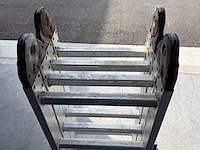 Multifunctionele aluminium vouwladder - afbeelding 1 van  2