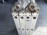 Multifunctionele aluminium vouwladder - afbeelding 2 van  2