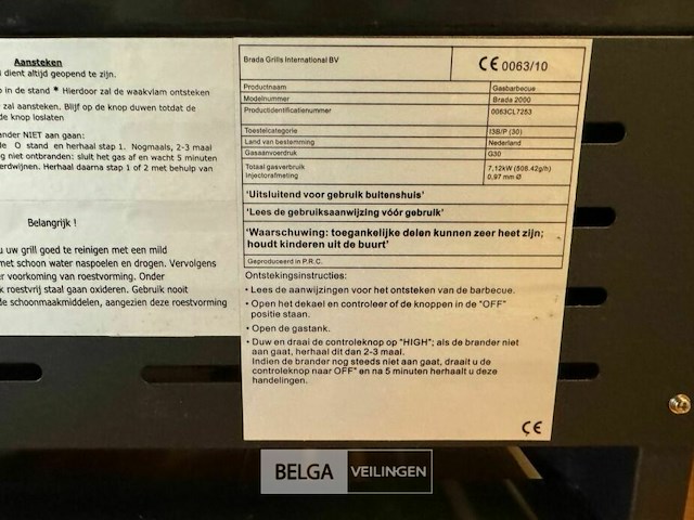 Multifunctionele brada 2000 gasbarbecue - afbeelding 5 van  18