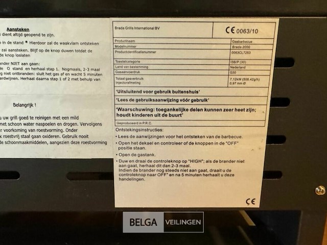 Multifunctionele brada 2000 gasbarbecue - afbeelding 5 van  14
