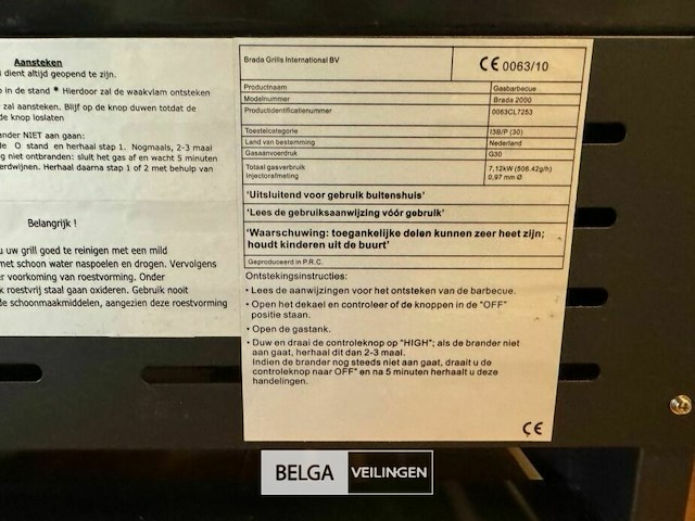 Multifunctionele brada 2000 gasbarbecue - afbeelding 6 van  15