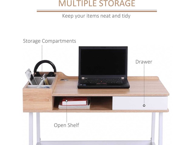 Multifunctionele kantoortafel met een breed blad - afbeelding 9 van  10