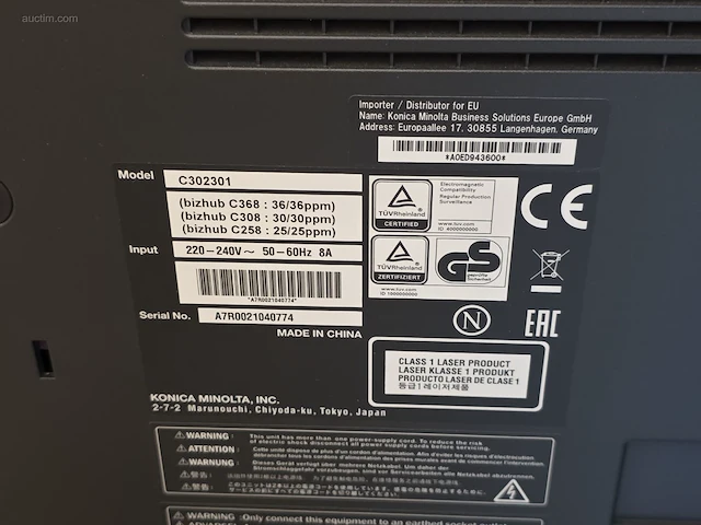 Multifunctionele kleurencopier konica minolta... - afbeelding 5 van  8