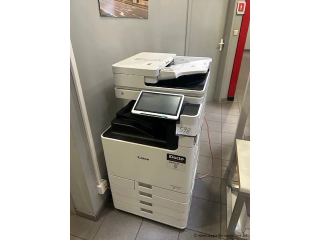 Multifunctionele printer met touchscreen en papierladen. werking niet gekend, canon imagerunner advance dx c5840i - afbeelding 2 van  2