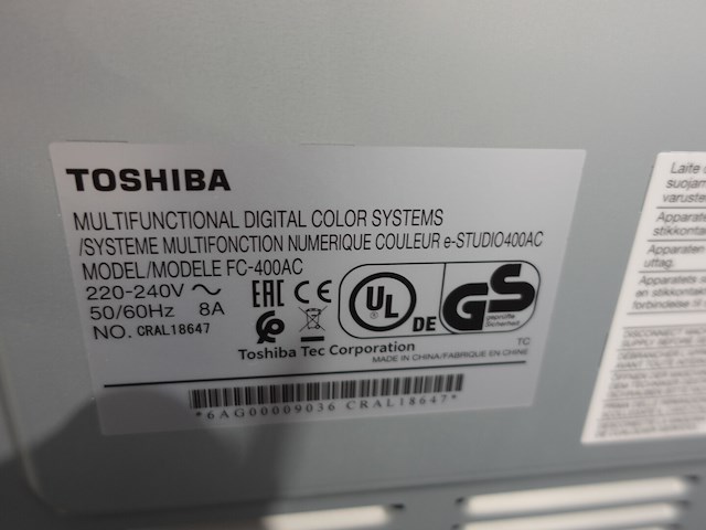 Multifunctionele printer toshiba - afbeelding 4 van  4