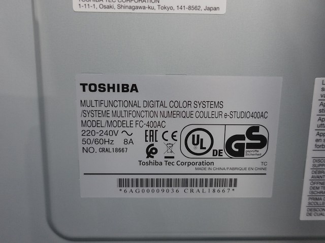 Multifunctionele printer toshiba - afbeelding 3 van  3