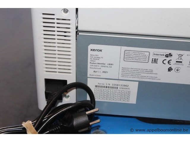 Multifunctionele printer, xerox, versalink c405, product identifier j-b281, 220-240v, 50/60hz, 5a, werking niet gekend - afbeelding 3 van  3