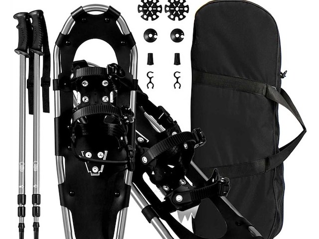 Multifunctionele sneeuwschoenen, 53 cm ergonomische sneeuwschoenen met zilveren dubbele gesp - afbeelding 1 van  3