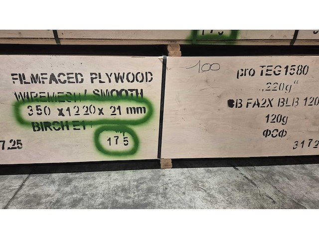 Multiplex korte stroken 350x1220x21 - 175st - afbeelding 3 van  3