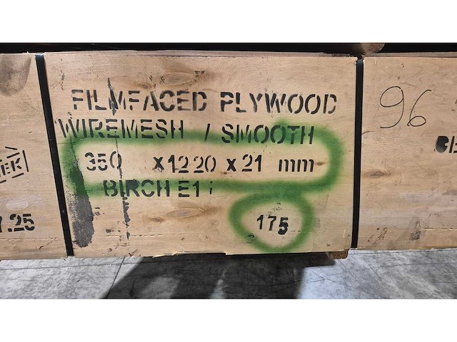 Multiplex korte stroken betonplex. 1220x350x21 - 175st - afbeelding 3 van  3