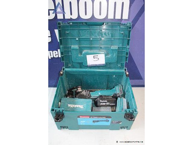 Multitool - makita - dtm51 acculader - makita - 18v slijpschijfjes set - onbekend - diverse maten opbergkoffer - makita - afbeelding 3 van  3
