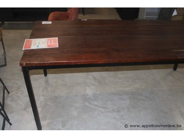 Mumbai eettafel 200x100cm in acasia distressed - afbeelding 2 van  2