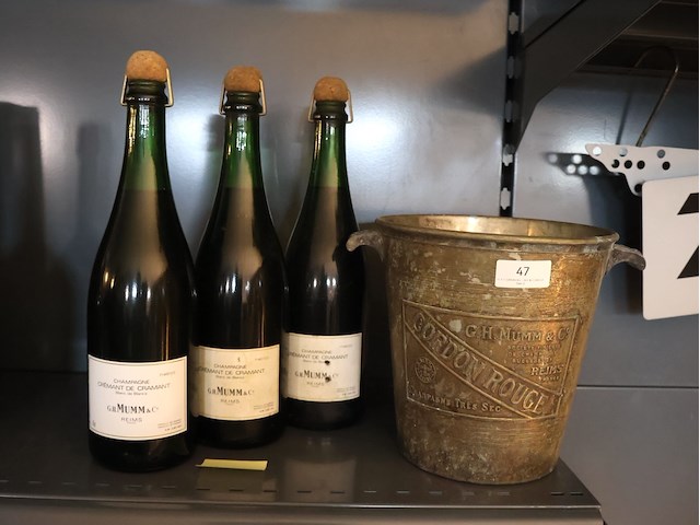 Mumm ijsemmer en vintage champagnes (x3) - afbeelding 1 van  7