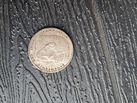 Munt uit het derde rijk 1939.rijksadelaar materiaal 62,5 % zilver en 37,5 % koper - afbeelding 2 van  2