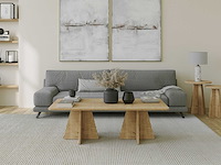 Mushroom 2 salontafel | 100% melamine | saffier eiken - afbeelding 1 van  6