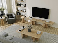 Mushroom 2 salontafel | 100% melamine | saffier eiken - afbeelding 3 van  6