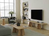 Mushroom 2 salontafel | 100% melamine | saffier eiken - afbeelding 4 van  6