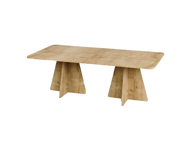 Mushroom 2 salontafel | 100% melamine | saffier eiken - afbeelding 5 van  6