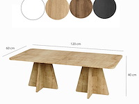 Mushroom 2 salontafel | 100% melamine | saffier eiken - afbeelding 6 van  6