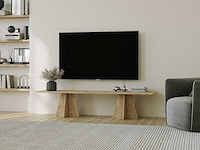 Mushroom tv-meubel | 100% melamine | saffier eiken - afbeelding 2 van  7
