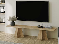 Mushroom tv-meubel | 100% melamine | saffier eiken - afbeelding 3 van  7
