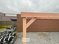 Muur carport/overkapping, afm b310xd1200xh185/225 cm - afbeelding 6 van  7
