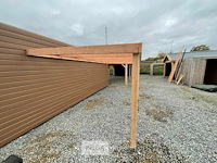 Muur carport/overkapping, afm b310xd1500xh185/225 cm - afbeelding 4 van  7