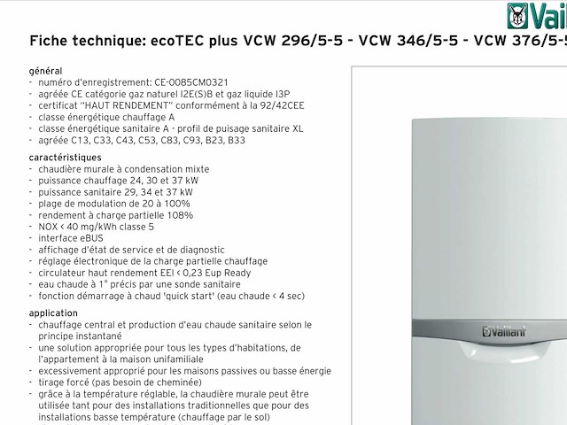 Muurgemonteerde condensgasketel + dhw ecotec - afbeelding 1 van  3