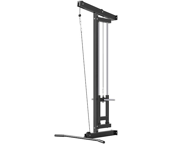 Muurgemonteerde multigym-machine, pull-up station, hoge en lage katrol, 2 katrollen, stalen - afbeelding 3 van  7