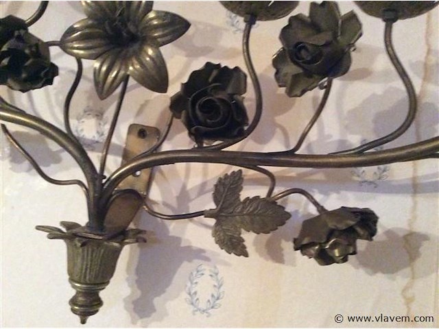 Muurkandelaar koper - afbeelding 3 van  3