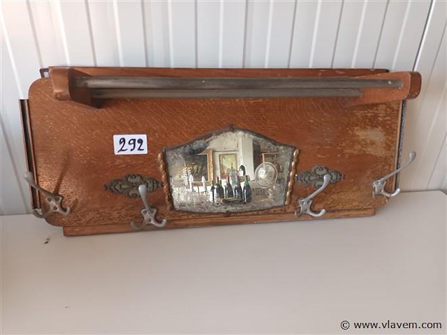 Muurkapstok met hoedenrek - afbeelding 2 van  3