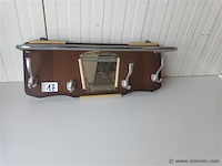 Muurkapstok met spiegel - afbeelding 4 van  4