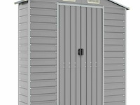 Muurkast gegalvaniseerd staal grijs - totale afm: 191x40x198 cm (bxdxh) kleur bruin - afm deur: 80x170 cm (bxh) - afbeelding 1 van  1