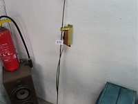 Muurlamp messing en glaspasta h 164cm - afbeelding 1 van  5