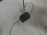 Muurlamp messing en glaspasta h 164cm - afbeelding 4 van  5