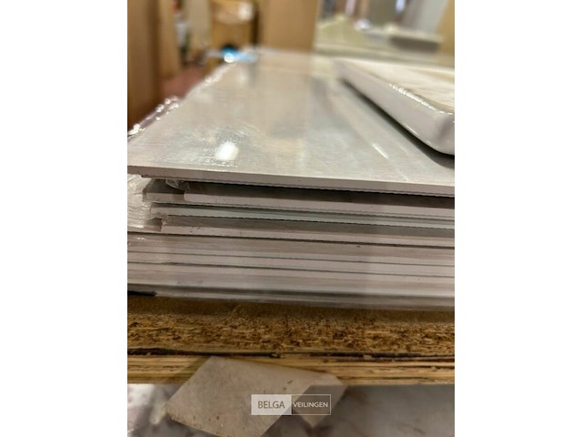 Muurpaneel pvc in marmerprint wit - 3 st afm 280x122 cm - afbeelding 2 van  2