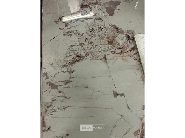 Muurpaneel pvc in marmerprint wit - 3 st afm 280x122 cm - afbeelding 1 van  2